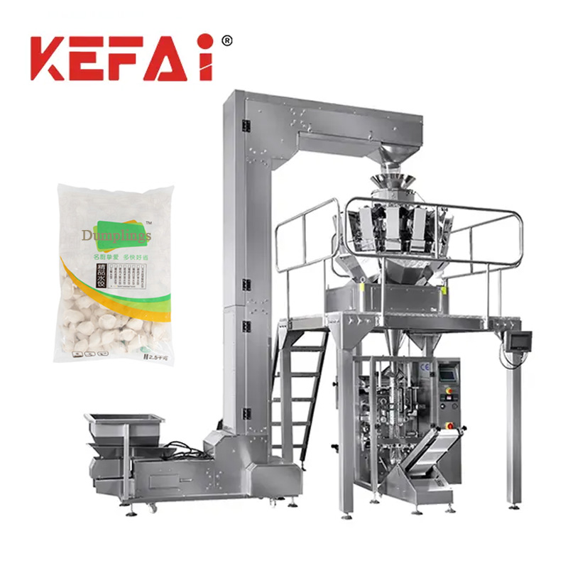 KEFAI dumpling vägande packmaskin